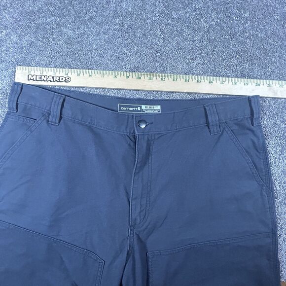 NEW Carhartt Rugged Flex Relaxed Fit Canvas Double Front Work Pants Gray 40x32 - Picture 14 of 16